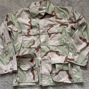 #319 Military Tactical Dress Uniform BDU Camouflage Jacket Shirt Desert Camo